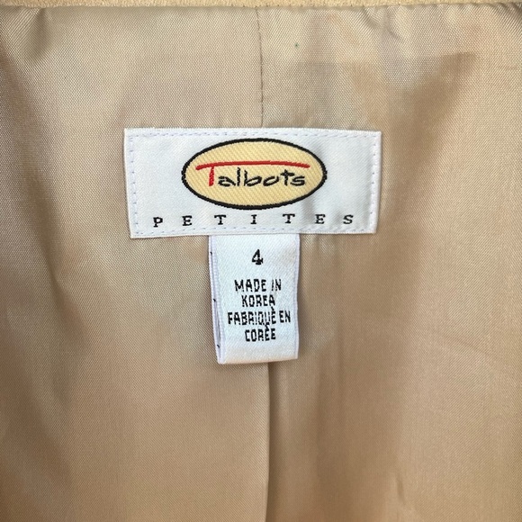 Talbots Suede Feel Lightweight Jacket • Size 4 Petite • Lined Zip Up - Picture 2 of 4